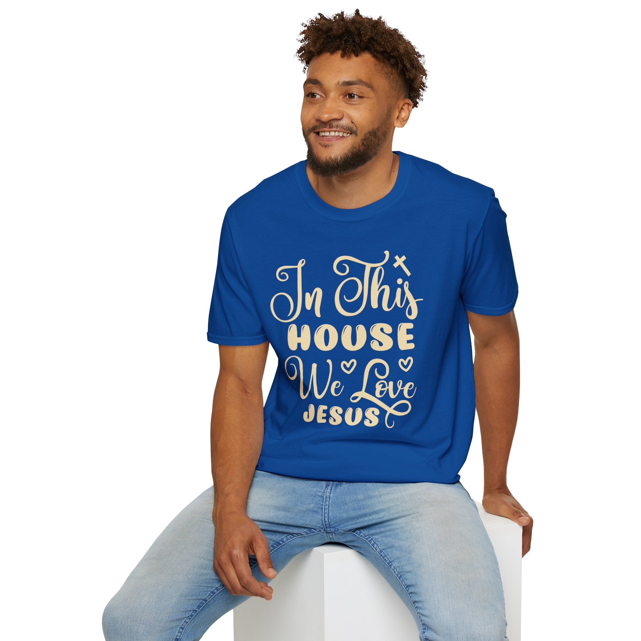 "In This House We Love Jesus" Tee - Where Comfort Meets Conviction