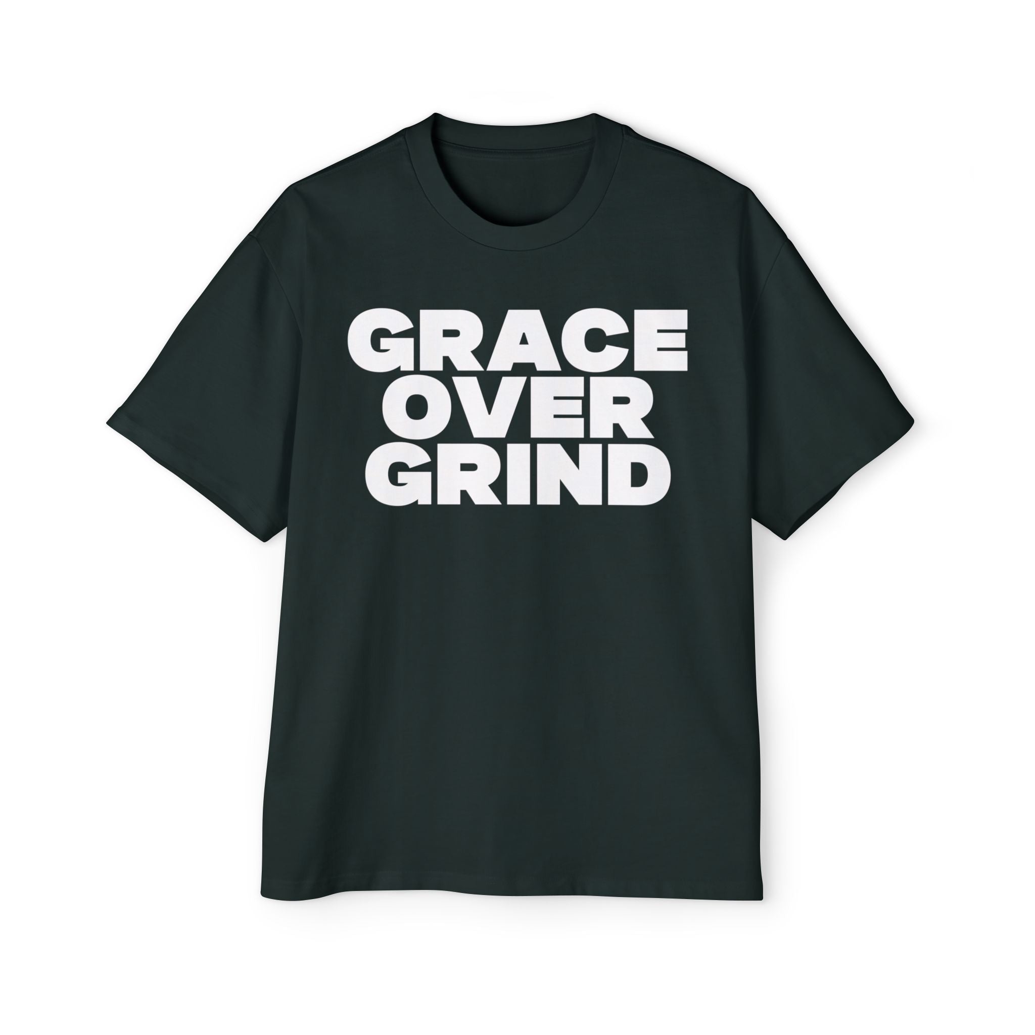 Grace Over Grind Men's Heavy Oversized Tee