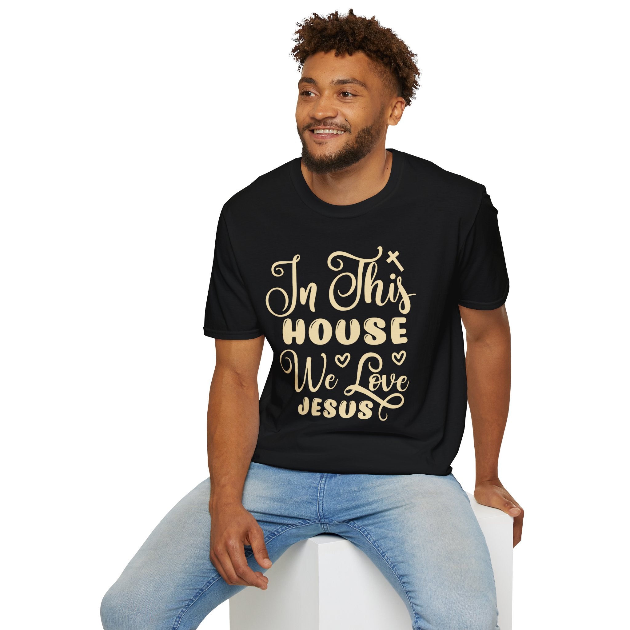"In This House We Love Jesus" Tee - Where Comfort Meets Conviction