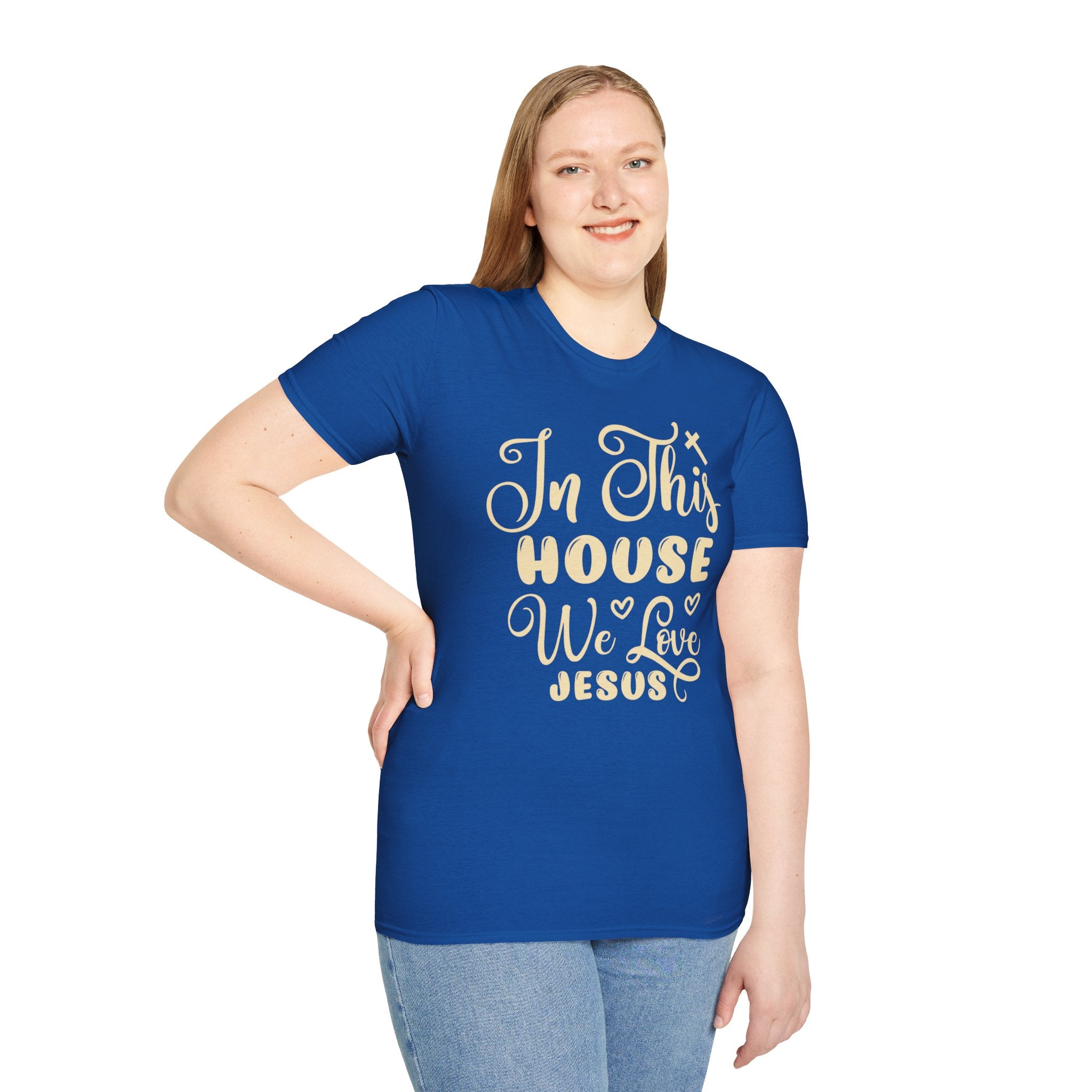 "In This House We Love Jesus" Tee - Where Comfort Meets Conviction