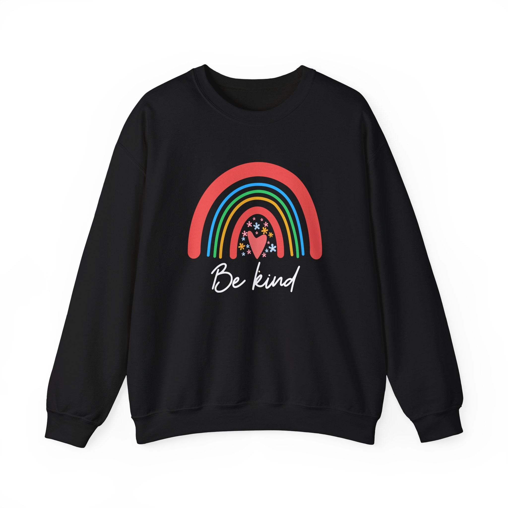 "Be Kind" Unisex Heavy Blend™ Crewneck Sweatshirt - Where Coziness Meets Compassion