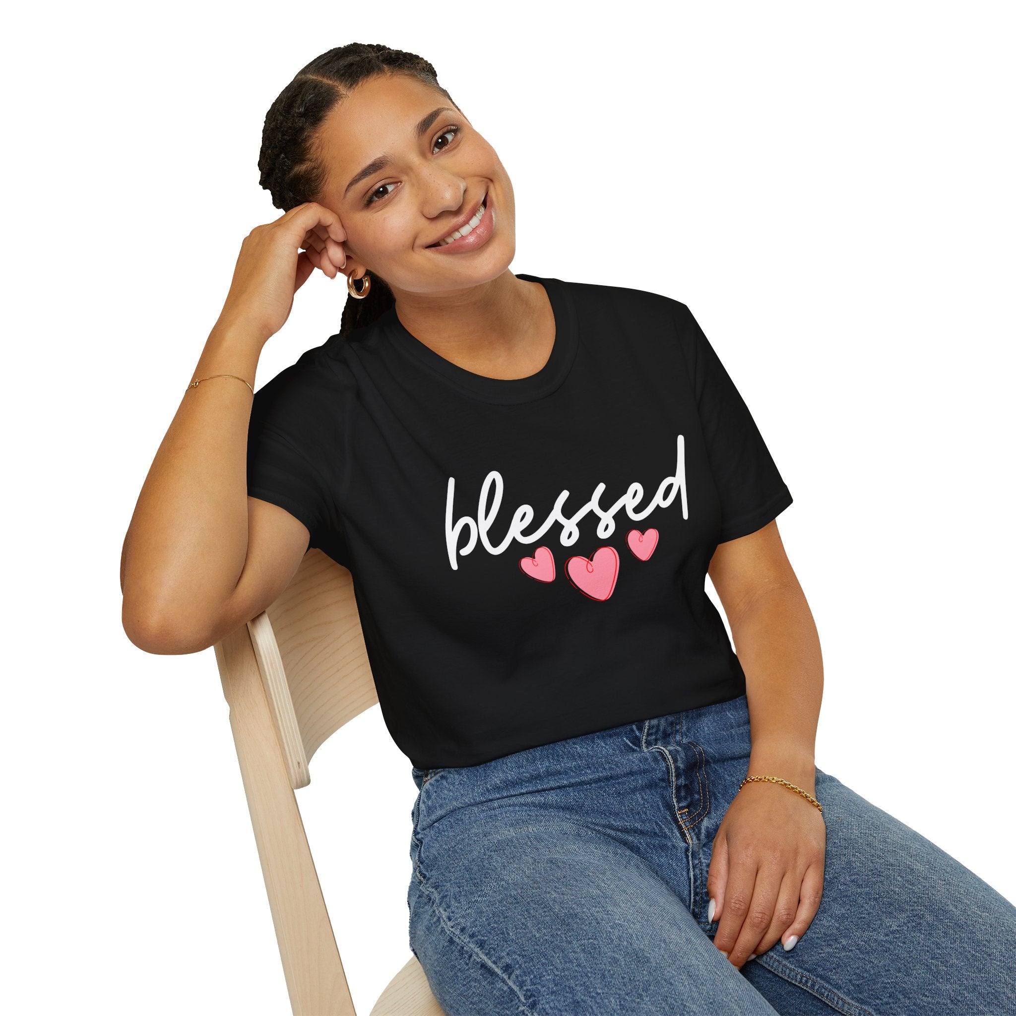 "Blessed" Tee - Comfort Meets Gratitude