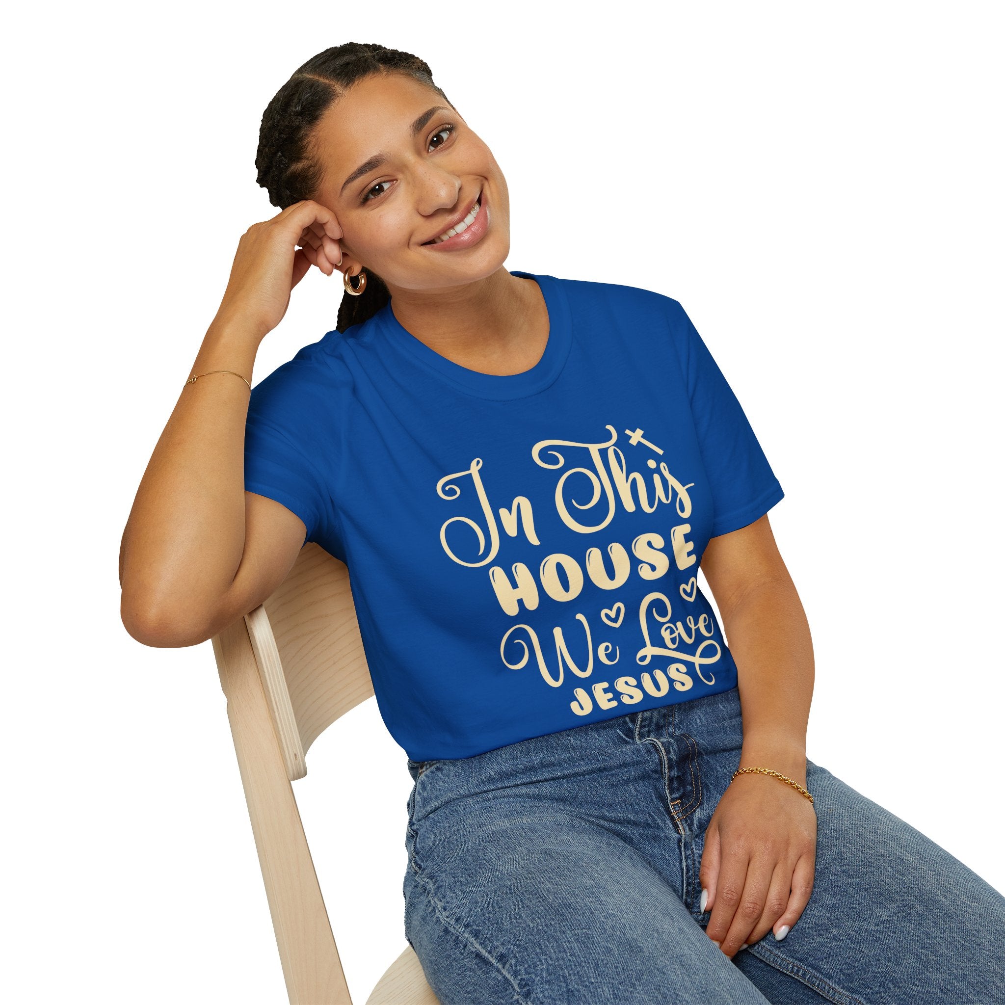 "In This House We Love Jesus" Tee - Where Comfort Meets Conviction