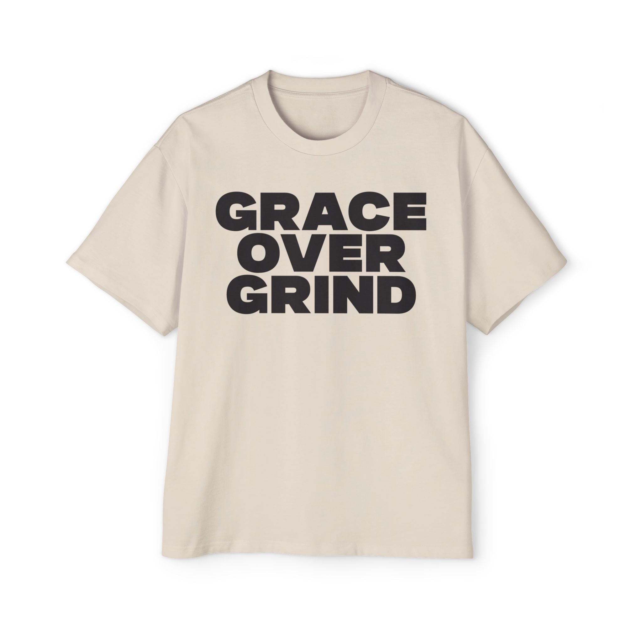 Grace Over Grind Men's Heavy Oversized Tee