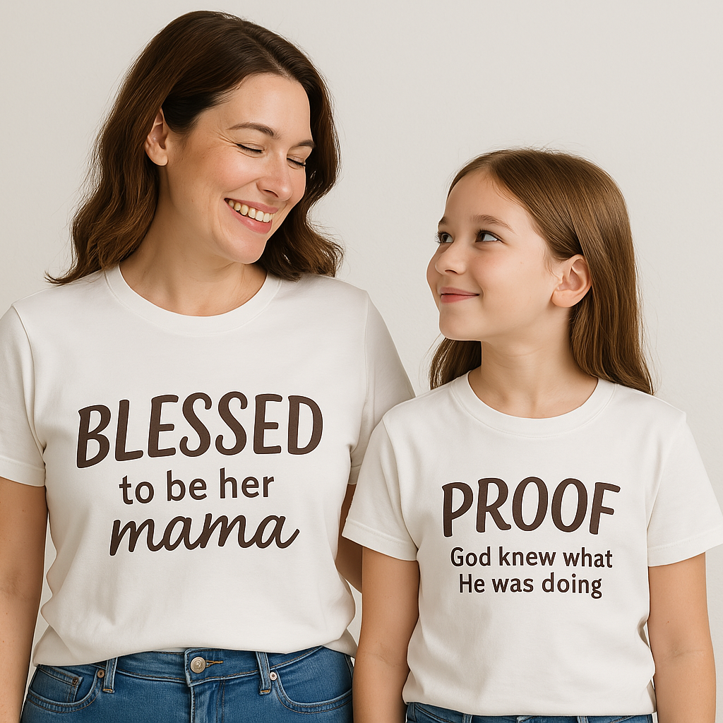 Blessed to Be Her Mama – Mother’s Day Matching T-Shirt