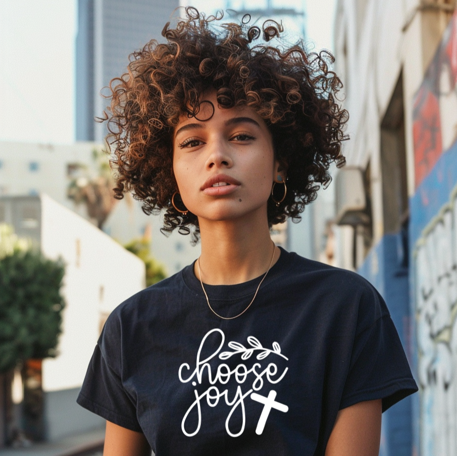 "Choose Joy" Tee - Spread Happiness, Wear Your Faith
