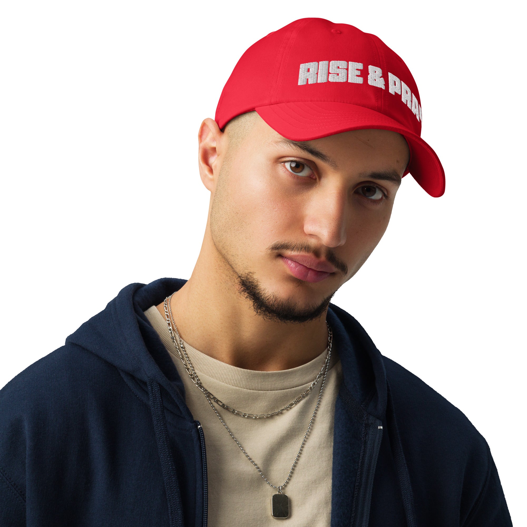 Rise & Pray Under Armour® dad hat - Rise, Pray, Conquer Your Day